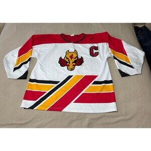 Calgary Flames Blasty Hockey Jersey #2 Grave Size Men’s L NHL White